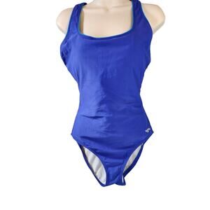 Speedo Women's Blue Onepiece Swimsuit Size 10